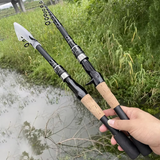 Conjunto de caña y carrete de pesca telescópico - CARMELO